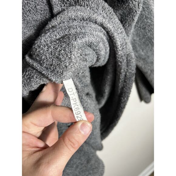 Clemson Sherpa Pullover By Three Square 1/4 Zip Sz. L Grey Tiger Paw Warm Soft - Picture 9 of 13